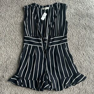 Black and white romper